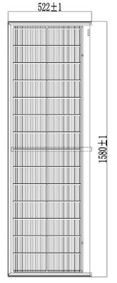 HJT CELLS 80W 90W Witterungsbeständig Schwarzes Gehärtetes Glas BIPV Solarfliesen Einfache Installation Liste Rechteckform