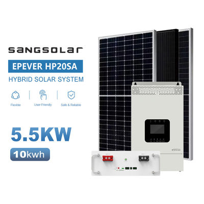 SANG Solar Off-Grid-Solarsystem für Zuhause 3,5 kW 5,5 kW 48V 220V 230V mit 5kwh 10kwh 15kwh Lithiumbatterie