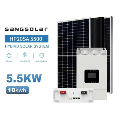 SANG Solar Off-Grid-Solarsystem für Zuhause 3,5 kW 5,5 kW 48V 220V 230V mit 5kwh 10kwh 15kwh Lithiumbatterie