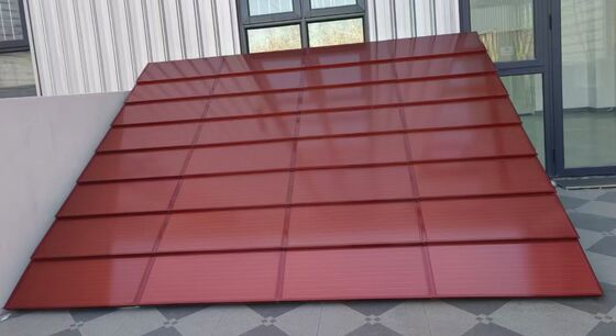 Langformatige schwarze monokristalline Solar-Dachziegel - 105W Hochleistungs-Panel mit 188W/m² Effizienz